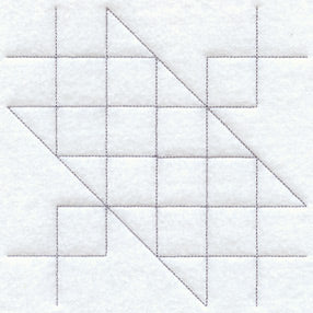 Jacob's Ladder Quilting Square (Double Run)