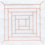 Log Cabin Quilting Square (Double Run)
