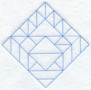 Amish Medallion Quilting Square (Double Run)