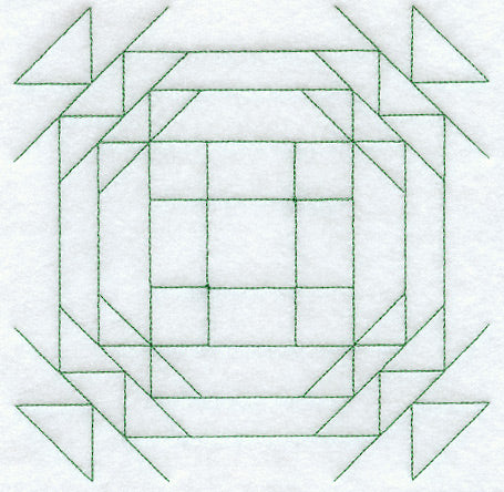 Trees in the Park Quilting Square (Double Run)