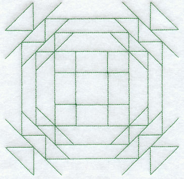 Trees in the Park Quilting Square (Double Run)