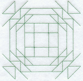 Trees in the Park Quilting Square (Double Run)