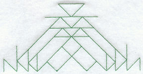 Trees in the Park Quilting Half Square (Double Run)