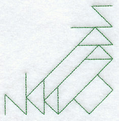 Trees in the Park Quilting Quarter Square (Double Run)