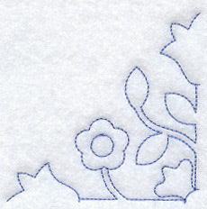 Rose and Tulip Quilting Quarter Square (Double Run)