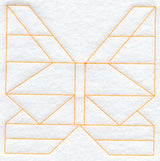 Butterfly Quilting Square (Double Run)