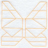 Butterfly Quilting Square (Double Run)