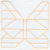 Butterfly Quilting Square (Double Run)