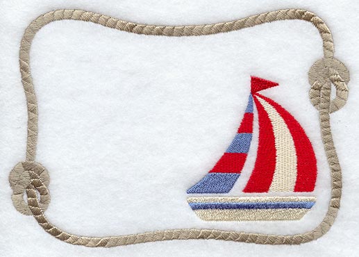 Sailboat Quilt Label