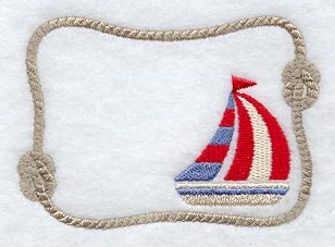 Sailboat Quilt Label