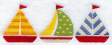 Sailboat Trio (Lighthouse Quilt Border) - Lg