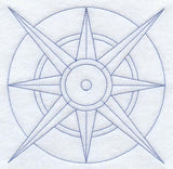 Compass Quilting Square (Double Run)