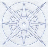 Compass Quilting Square (Double Run)