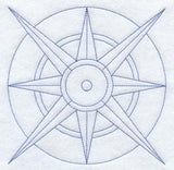 Compass Quilting Square (Double Run)