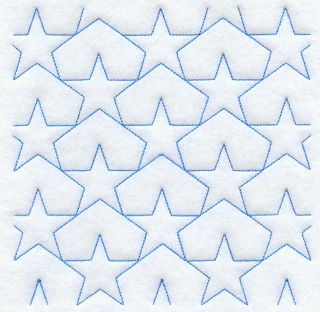 Star 1 Quilting Square (Double Run)
