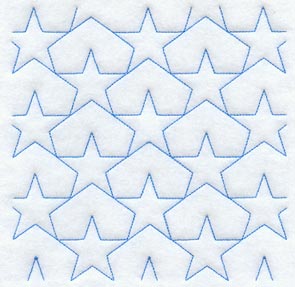 Star 1 Quilting Square (Double Run)