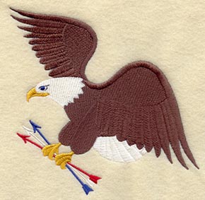 Eagle and Arrow Quilt Block - Lg