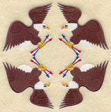 Eagle and Arrow Quilt Block - 4 Block Lg