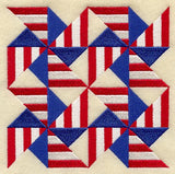 Pinwheel Quilt Block - 4 Block Lg