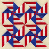 Pinwheel Quilt Block - 4 Block Lg