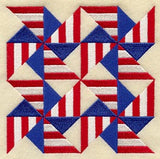 Pinwheel Quilt Block - 4 Block Lg