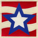Star and Stripes Quilt Block - Lg