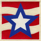 Star and Stripes Quilt Block - Lg