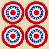 Bunting Quilt Block - 4 Block Lg