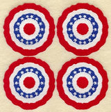 Bunting Quilt Block - 4 Block Lg