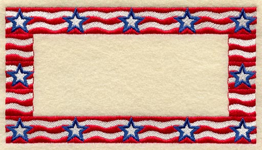 Patriotic Quilt Label - Lg