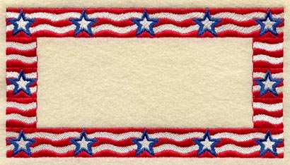 Patriotic Quilt Label - Lg