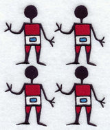 Creation Man Quilt Block - 4 Block Lg