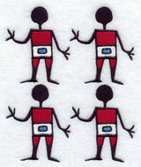 Creation Man Quilt Block - 4 Block Lg