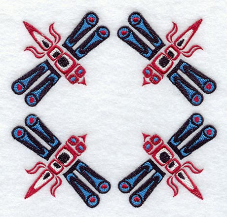 Creation Dragonfly Quilt Block - 4 Block Lg