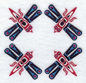 Creation Dragonfly Quilt Block - 4 Block Lg