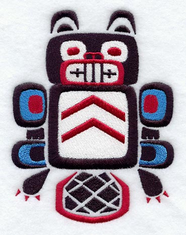 Creation Beaver Quilt Block - Lg