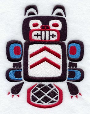 Creation Beaver Quilt Block - Lg