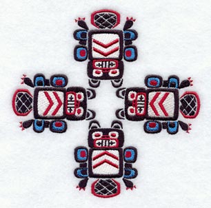 Creation Beaver Quilt Block - 4 Block Lg