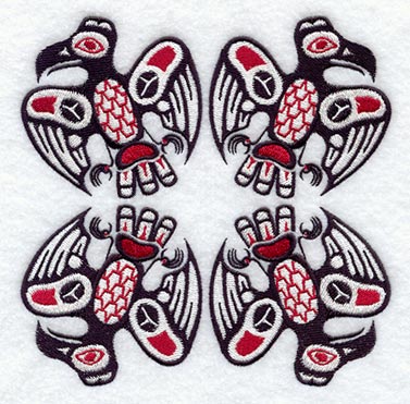 Creation Raven Quilt Block - 4 Block Lg