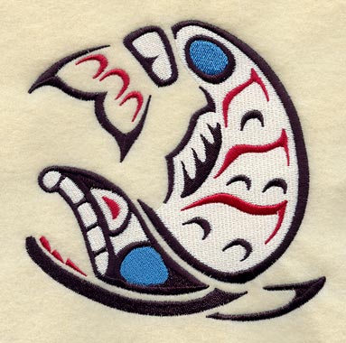 Creation Salmon Quilt Block - Lg