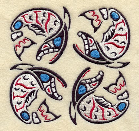 Creation Salmon Quilt Block - 4 Block Lg