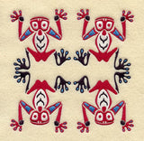 Creation Frog Quilt Block - 4 Block Lg