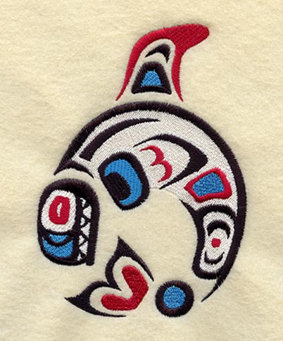 Creation Whale Quilt Block - Lg