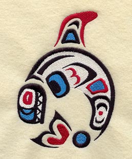 Creation Whale Quilt Block - Lg