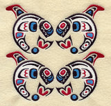 Creation Whale Quilt Block - 4 Block Lg