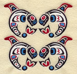 Creation Whale Quilt Block - 4 Block Lg