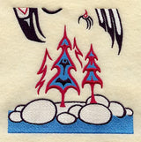 Creation Raven and Trees Quilt Block - Lg