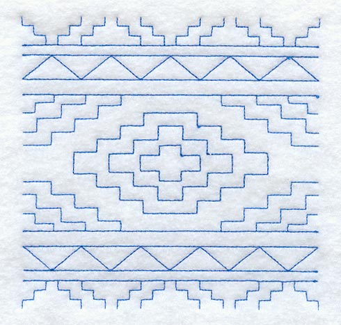Native Rug 1 Quilting Square (Double Run)