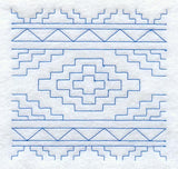 Native Rug 1 Quilting Square (Double Run)