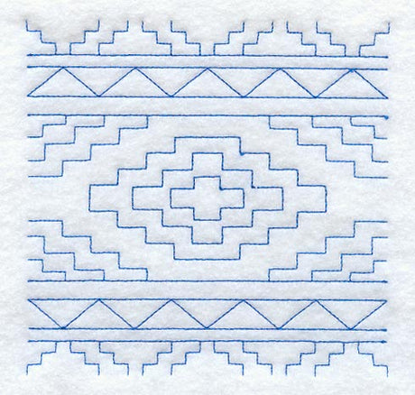 Native Rug 1 Quilting Square (Double Run)